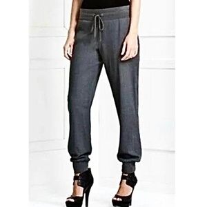 BCBGMaxAzria Griffin Wool Gray Joggers Trousers